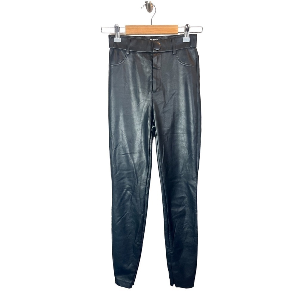Zara Womens Black Leather Pants Size XS